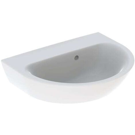 Geberit Renova Handwaschbecken, ohne Hahnloch, asymmetrischer