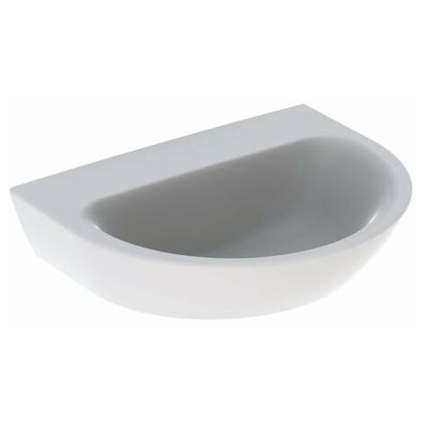 Geberit Renova Handwaschbecken, ohne Hahnloch, ohne Überlauf, Breite: 50cm, Farbe: Weiß - 500.577.01.1