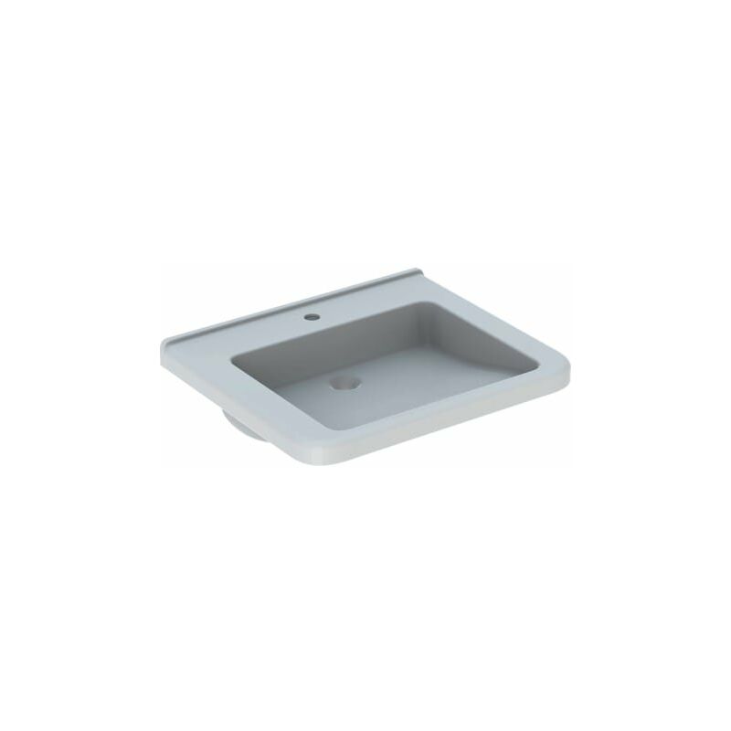 

Keramag Renova Nr. 1 Comfort, lavabo, accesible para sillas de ruedas, 650x550 mm, con agujero para grifo, sin rebosadero, blanco, 128667, color: