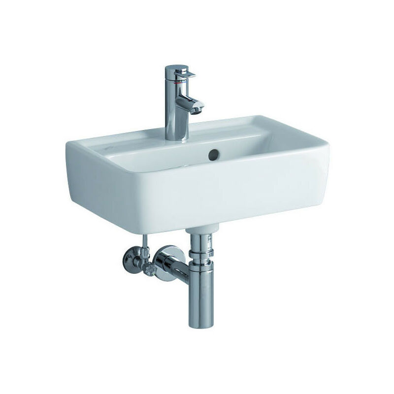 

Renova Nr. 1 Plan Lavabo de 45x32cm, con agujero para grifo, con rebosadero, color: Blanco - 272145000 - Keramag