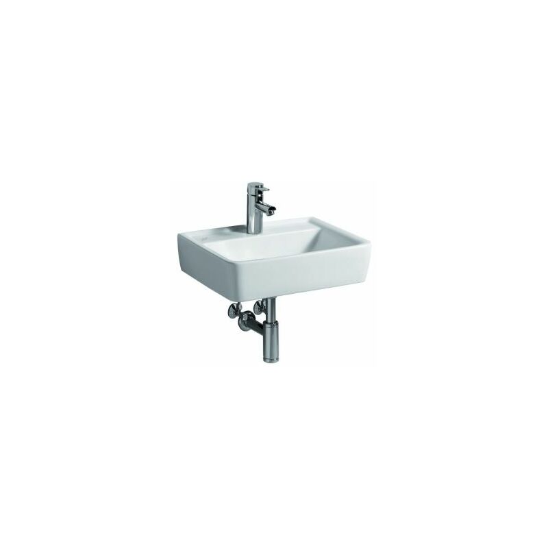 

Keramag Renova Nr. 1 Plan Lavabo de 45x32cm, con grifo, sin rebosadero, color: Blanco - 272147000