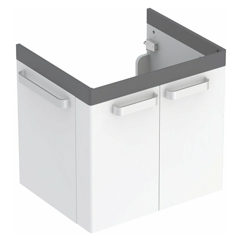 

Keramag - Renova Nr. 1 Unidad de lavabo Comfort, 650x620x525 mm, 808565, acabado grafito mate - 808565000