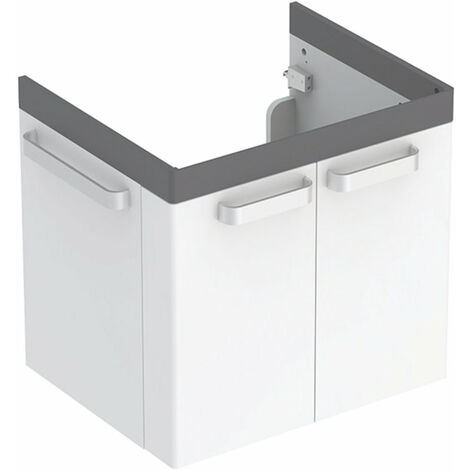 Geberit Renova Nr. 1 Unidad de lavabo Comfort, 650x620x525 mm, 808565, acabado grafito mate - 808565000