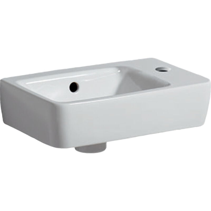 Geberit - Lave-mains Renova Compact Trou de robinetterie à droite - 15x40x25cm - Blanc
