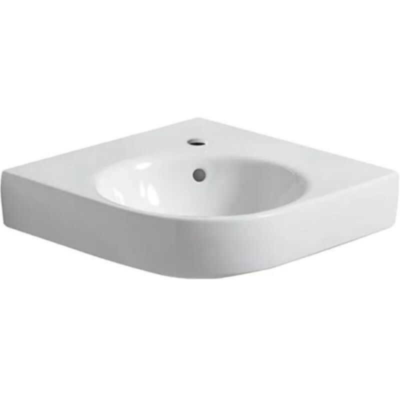Renova Nr.1 Comprimo Nouveau lavabo d'angle, 50cm, - Geberit