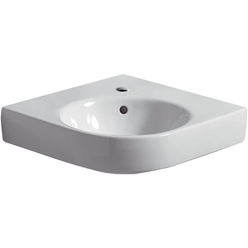 Renova Nr.1 Comprimo Nouveau lavabo d'angle, 50cm, - Geberit