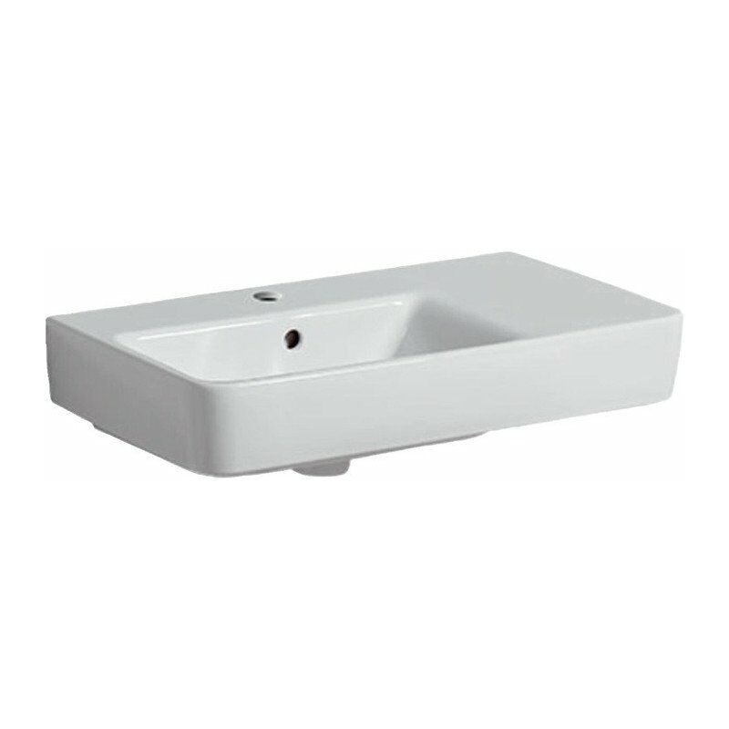 

Lavabo Geberit RENOVA COMPACT 650x370m con estante recto blanco KT