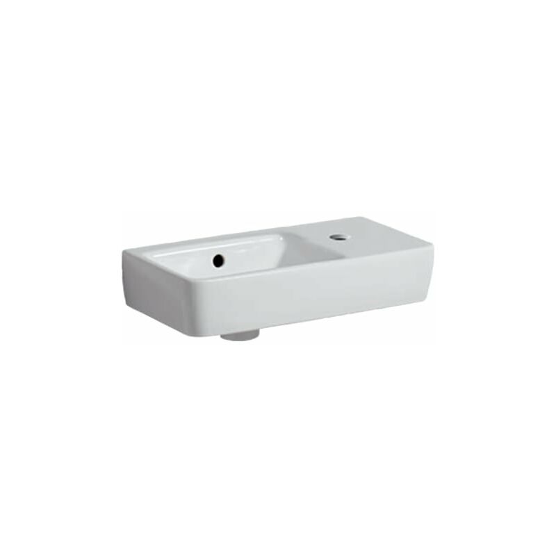 

Renova Nr.1 Comprimo Nuevo lavabo Hand-rinse, 50x25cm, 276250, estante a la derecha, agujero para grifo a la derecha, color: Blanco - 276250000