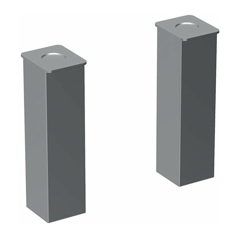 

Geberit - Juego de pies (2 piezas): altura 15–16,5 cm, cromado