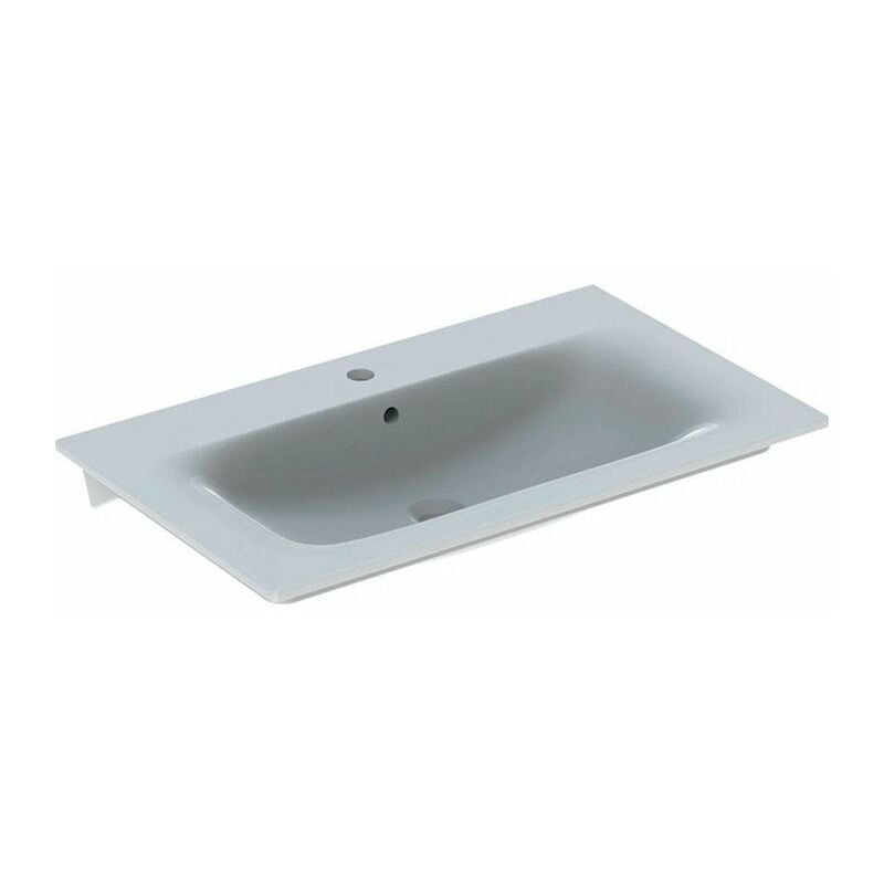 

Lavabo Renova Plan, 80x48cm, orificio para grifo central, blanco - Geberit