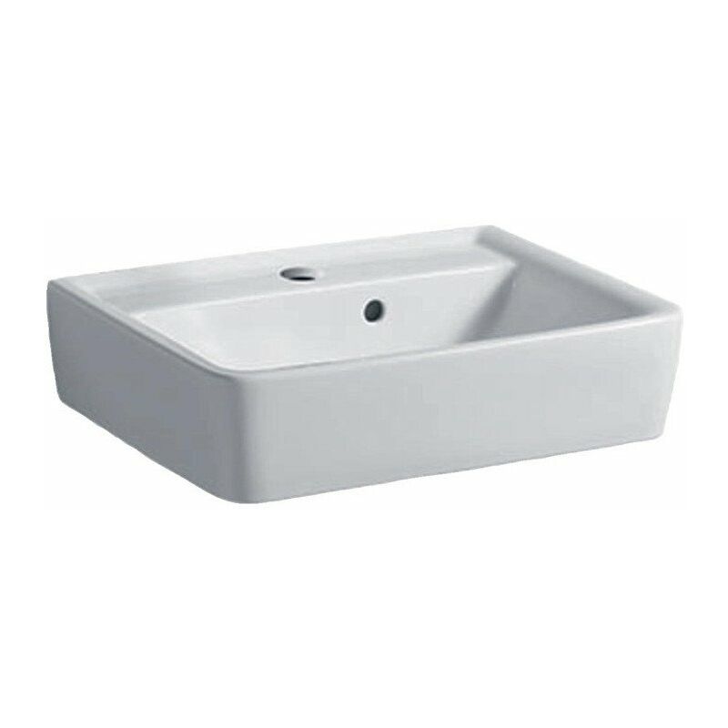 

Lavabo RENOVA PLAN 500x380mm con orificio para grifería con rebosadero blanco KT