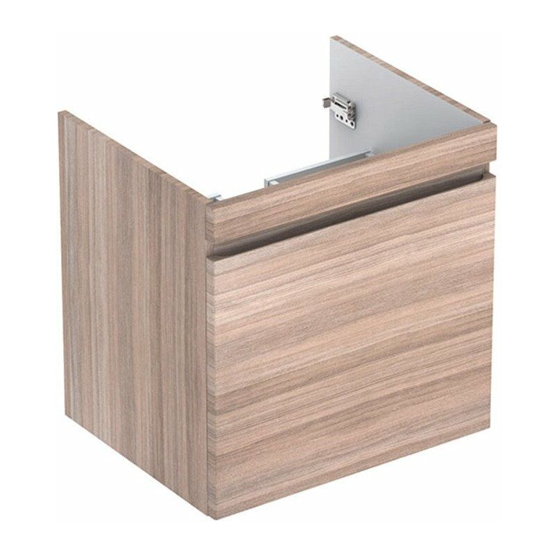 

Mueble bajo lavabo para mueble Geberit Renova Plan, con un cajón y un cajón inglés: Ancho 58.8cm, Alto 58.5cm, Fondo 47.3cm, Olmo / Lámina decorativa