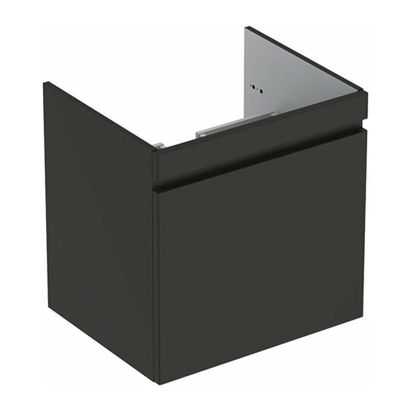 

Mueble bajo lavabo para mueble Geberit Renova Plan, con un cajón y un cajón inglés: Ancho 58.8cm, Alto 58.5cm, Fondo 47.3cm, Gris aterciopelado /