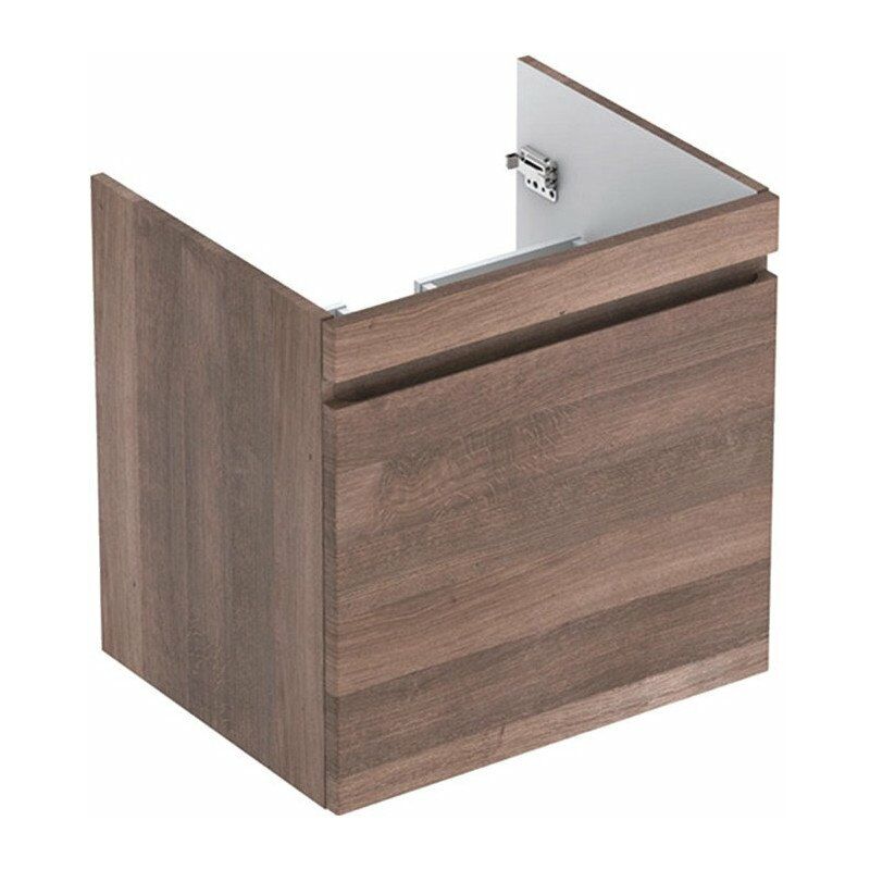 

Mueble bajo lavabo para mueble Geberit Renova Plan, con un cajón y un cajón interior: Ancho 58.8cm, Alto 58.5cm, Fondo 47.3cm, Roble / Lámina