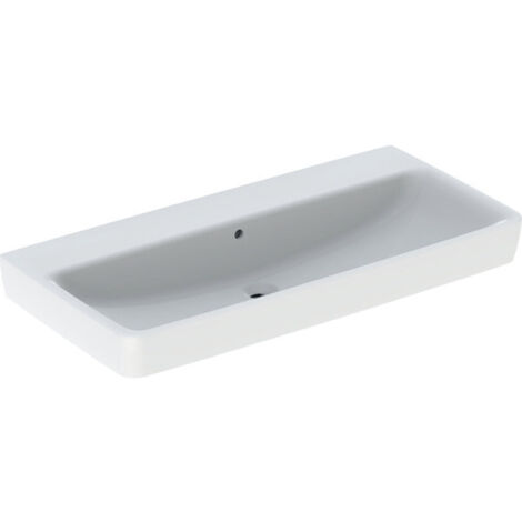 Geberit Renova Plan, lavabo, 100x48 cm, sans trou pour