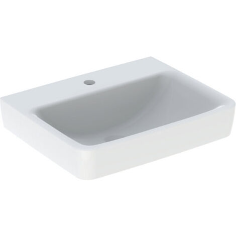 Geberit Renova Plan, lavabo, 55x44 cm, 1 trou pour robinet, sans
