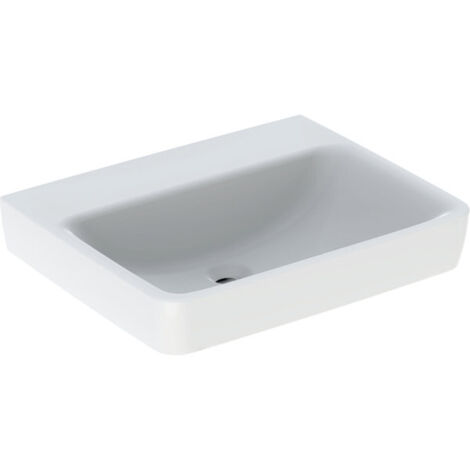 Geberit Renova Plan, lavabo, 60x48 cm, sans trou pour robinet,