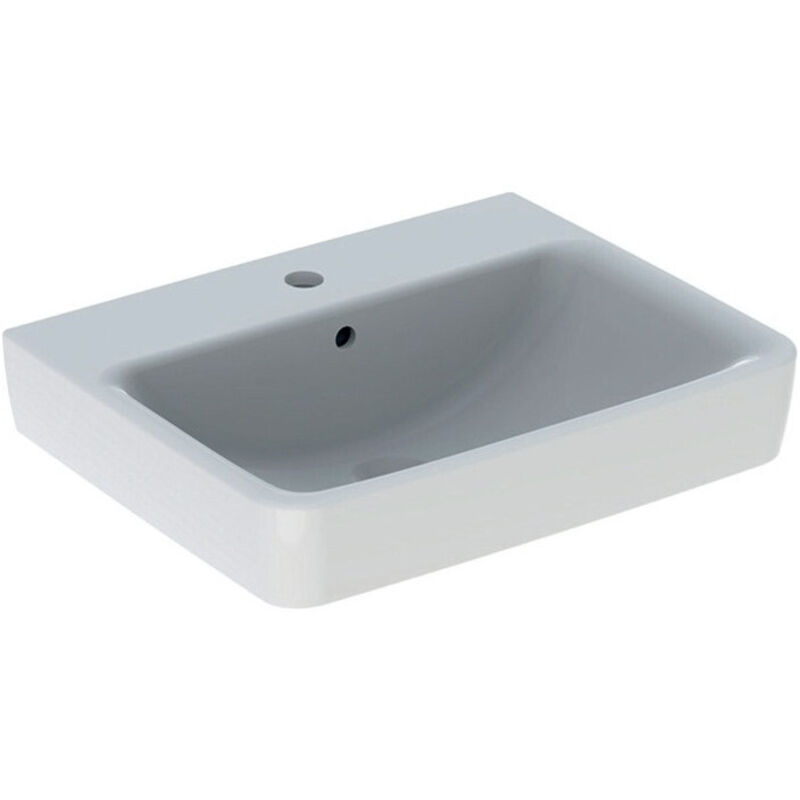 Keramag - Geberit Renova Plan, lavabo, 55x44 cm, 1 trou pour robinet, avec