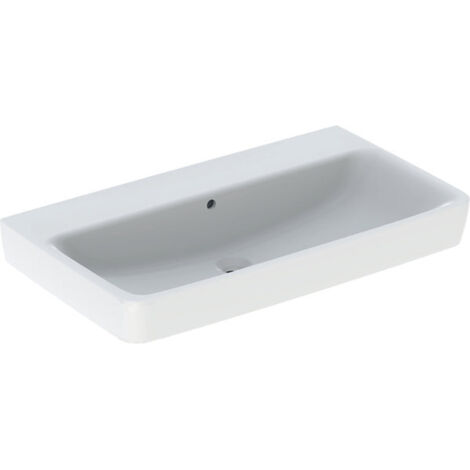 Geberit Renova Plan, lavabo, 85x48 cm, sans trou pour robinet,
