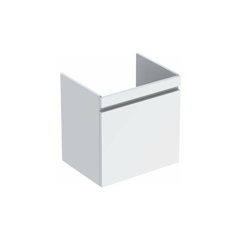 

Geberit Renova Plan mueble para lavabo, con 1 cajón, 58,5x60,6x44,6cm, 501906, color: blanco / lacado alto brillo - 501.906.01.1