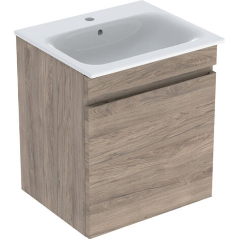 Geberit Renova Plan Set avec lavabo et armoire basse, 1 tiroir,