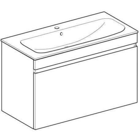 Geberit Renova Plan Set mit Waschtisch u. Unterschrank ,1