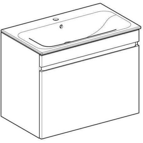Geberit Renova Plan Set mit Waschtisch u. Unterschrank ,1