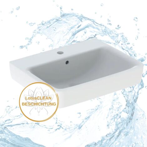 Geberit Renova Plan Waschtisch 60 cm weiß inkl. Beschichtung
