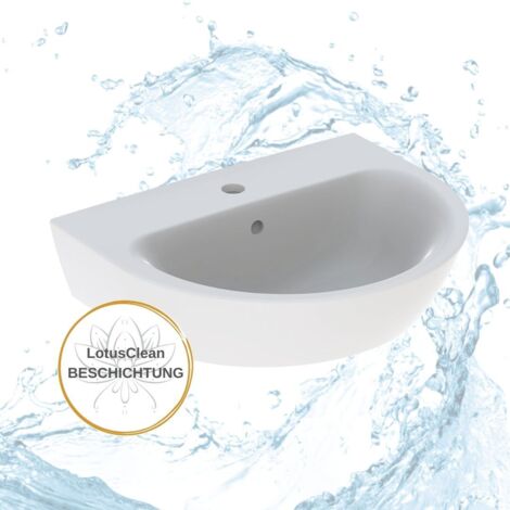 Geberit Renova Waschtisch 60 cm rund weiß inkl. Beschichtung