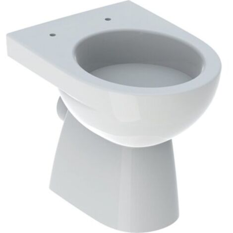 Geberit Renova WC au sol, chasse deau basse, sortie horizontale,