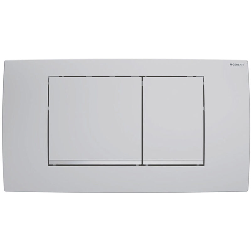 Plaque de commande Twinline 30 chromée mate