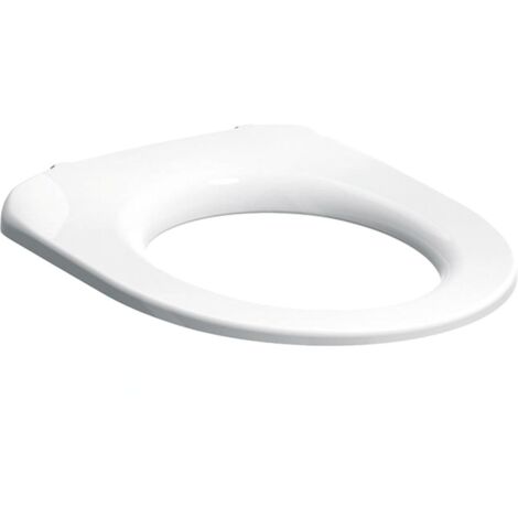 Geberit Selnova Comfort - Abattant WC pour personne à mobilité réduite sans couvercle, blanc 500.340.01.1