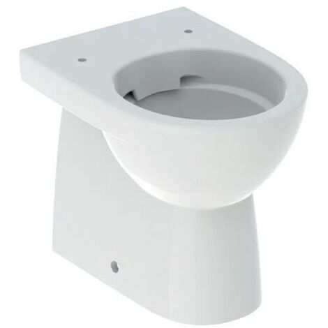 GEBERIT - SELNOVA COMPACT VASO WC A PAVIMENTO BTW A CACCIATA CON SCARICO ORIZZONTALE O VERTICALE RIMFREE BIANCO 500.394.01.7