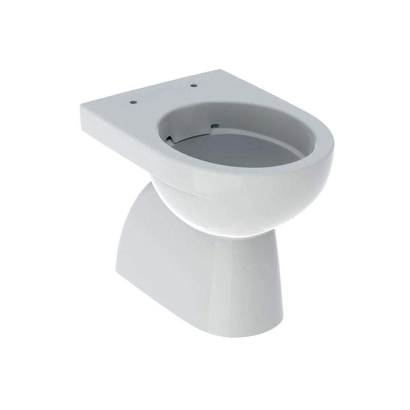 Cuvette au sol à chasse blanc brillant - Geberit Selnova - Avec abattant wc soft