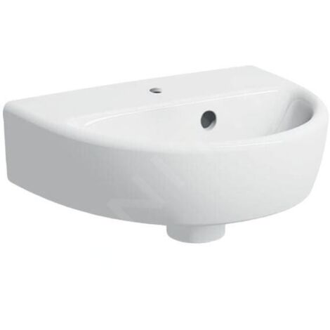 Geberit Selnova - Lave-mains 36x29 cm, avec un trou de robinetterie, avec trop-plein, blanc 500.320.01.7