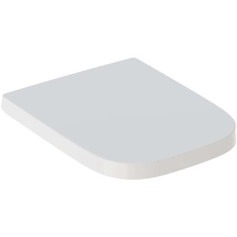 Geberit Selnova Square - Asiento de WC, duroplástico, Softclose, blanco 501.557.01.1