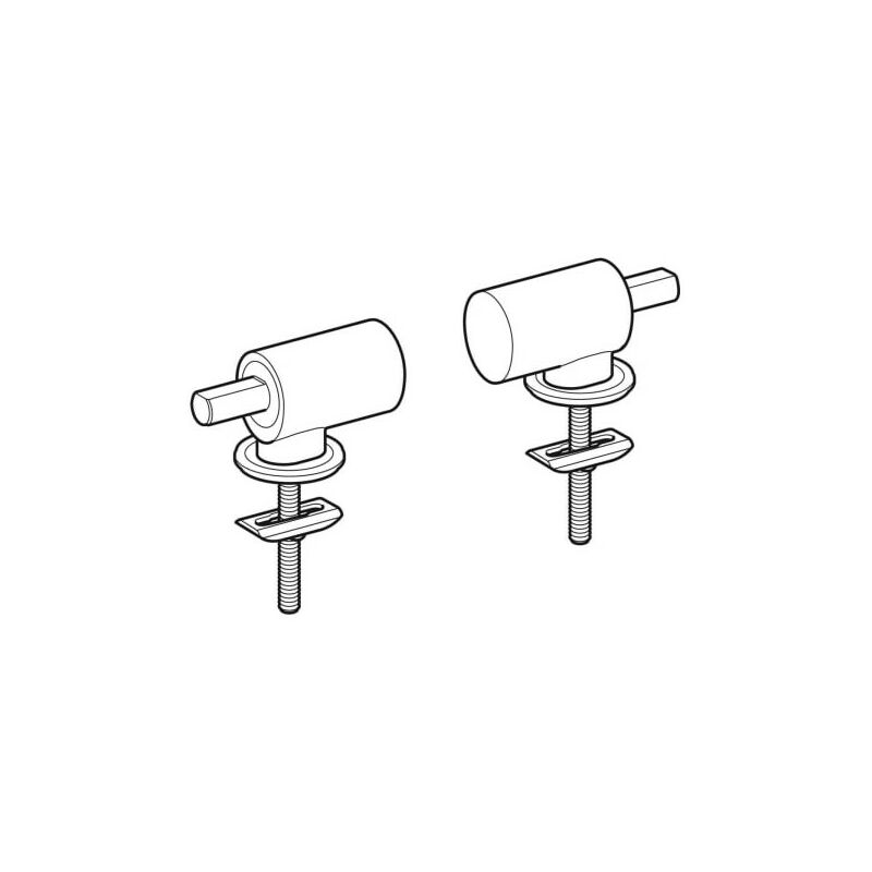 Geberit - Set Scharniere 2 Stück für WC-Sitz Quick Release 244202001