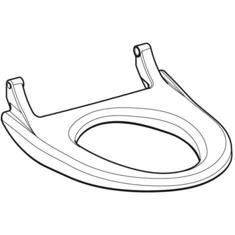 Geberit – Siège abattant WC 242170111 – Blanc alpine – Fixation standard – Pour AquaClean 4000 – Matériau résistant aux chocs