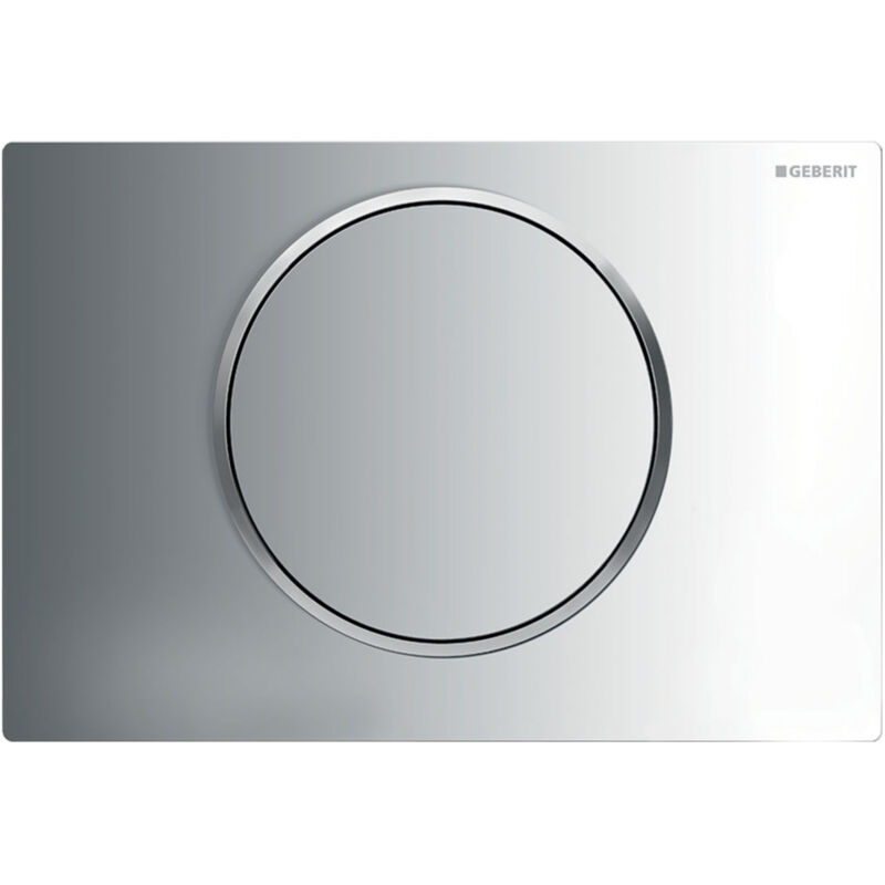 Geberit Sigma10 Single Flush Plate - Gloss/Matt Chrome