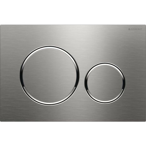 Geberit Sigma 20 nuevo modelo de acero inoxidable, cepillado/pulido (115.882.SN.1)