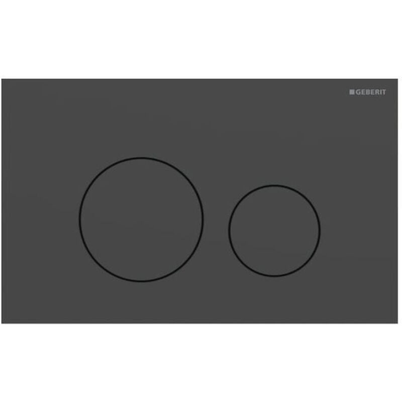 Geberit Sigma 40 Round Betätigungsplatte 115628141 Round, Schwarz Matt / Easy-to-clean-beschichtet, Für 2-mengen-spülung, Round