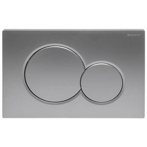 Geberit Sigma01 Betätigungsplatte für 2-Mengen-Spülung, Round chrom matt 115770JQ5