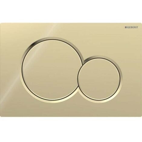 COOCHEER Geberit Sigma01 flush plate for dual flush: special galvanised brass (115.770.DT.5)