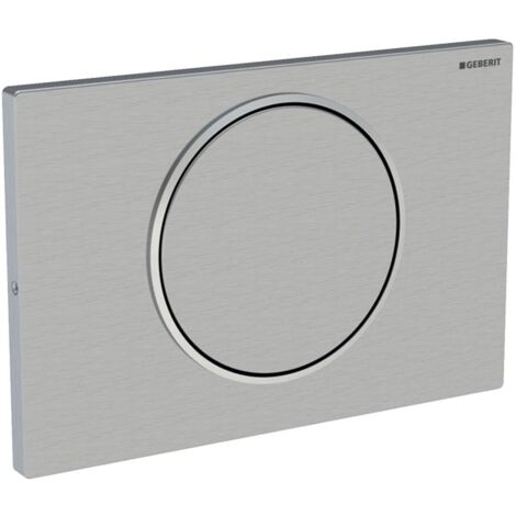 Geberit Sigma10 Anti Vandal Single Flush Plate - Stainless Steel Brushed