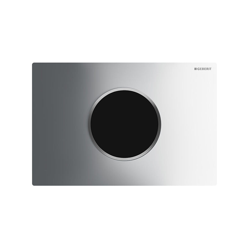 Sigma10 Mains Operated and Touchless Flush Plate for Cistern, Chrome - Geberit