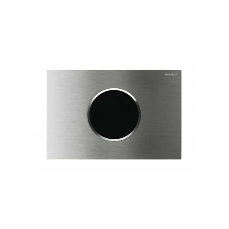 Sigma10 Mains Operated and Touchless Flush Plate for Cistern, Steel Brushed - Geberit