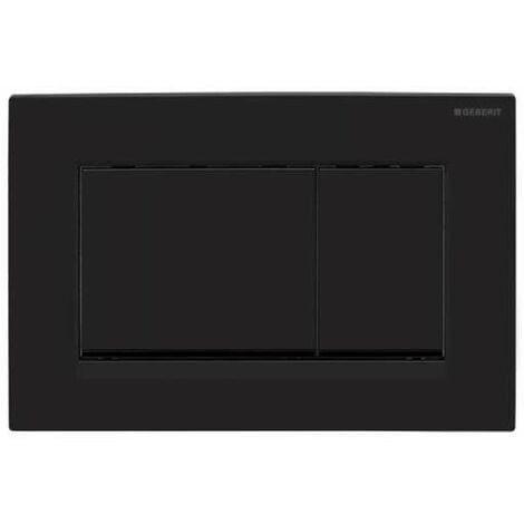 Geberit Sigma20 (ex Sigma30) Betätigungsplatte für 2-Mengen-Spülung Square schwarz matt 115.883.16.1