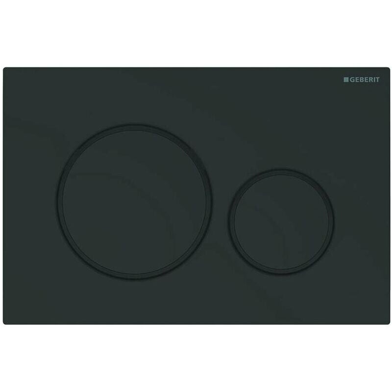 Plaque de déclenchement wc duofix Sigma 20, Noir Mat (115.882.16.1) - Geberit