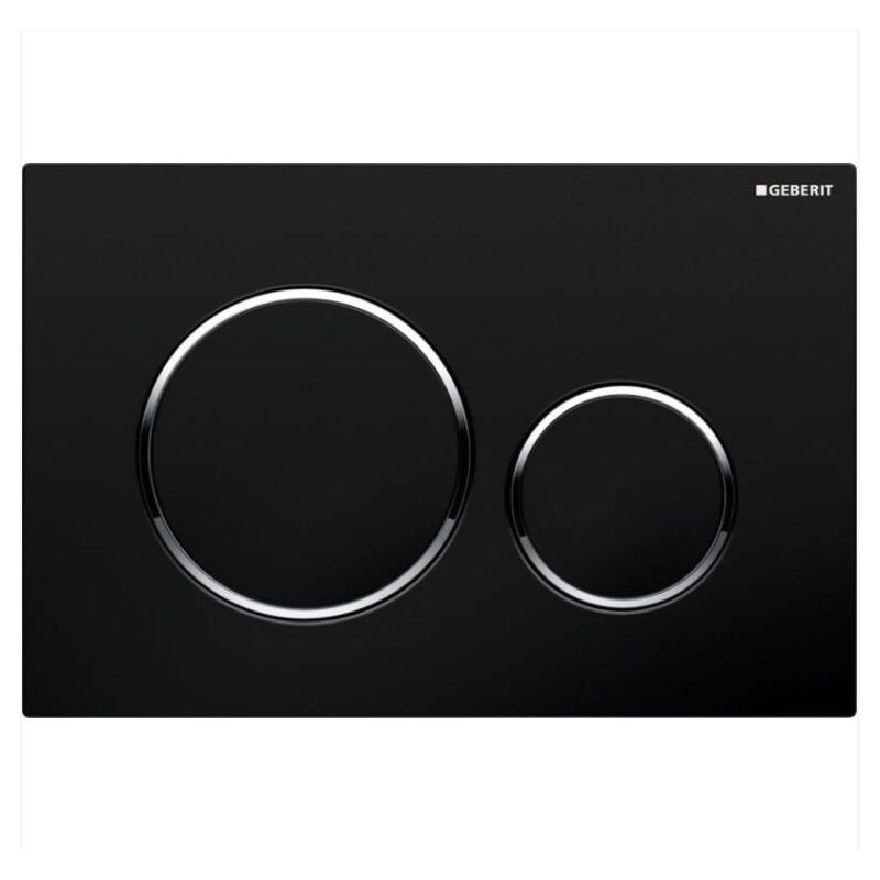 Geberit Plaque de déclenchement wc duofix sigma 20 noir chromé (115.882.KM.1)
