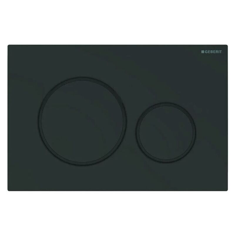Geberit Plaque de déclenchement wc duofix Sigma 20, Noir Mat (115.882.16.1)